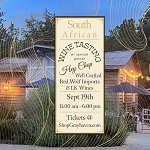 South African Wine Tasting Sept 19th 11 - 6 pm